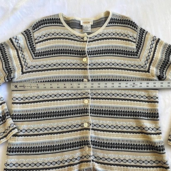 Talbots | Vintage Geo Pattern Cardigan Knitted Sweater | Size: Medium - Picture 7 of 8